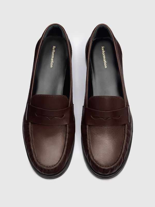 Ani Ruched Loafer - Espresso Leather